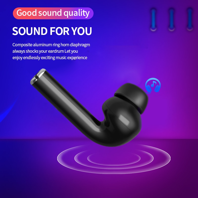 M19 TWS Wireless Bluetooth 5.0 Earbuds – Touch Control Stereo Bass Headset