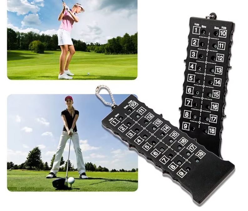 18-Hole Golf Stroke Counter with Ball Chain