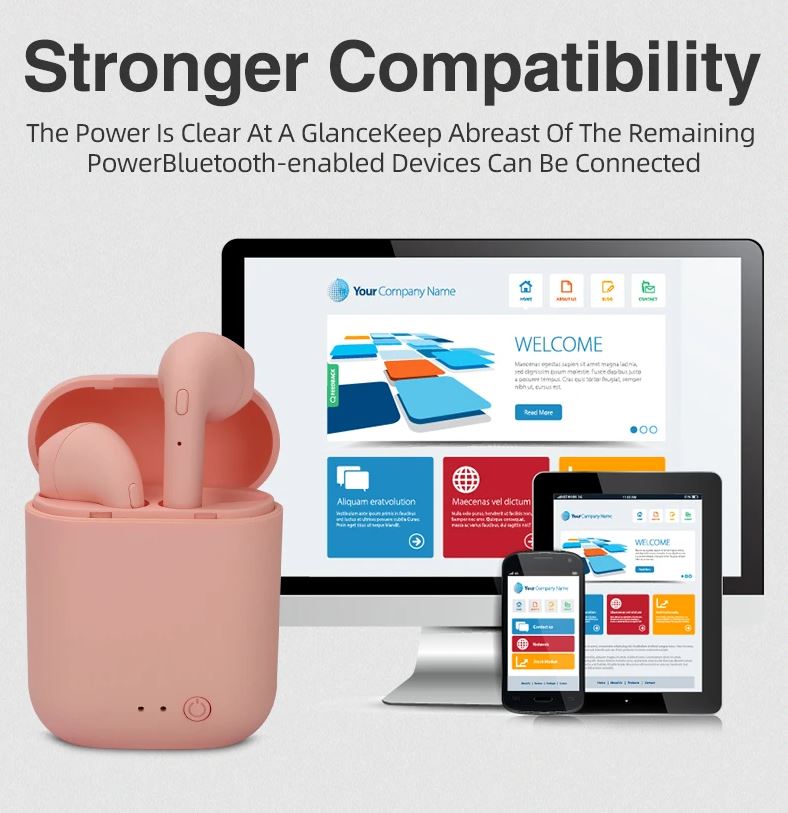 Mini-2 TWS Bluetooth 5.0 Wireless Earbuds with Charging Case
