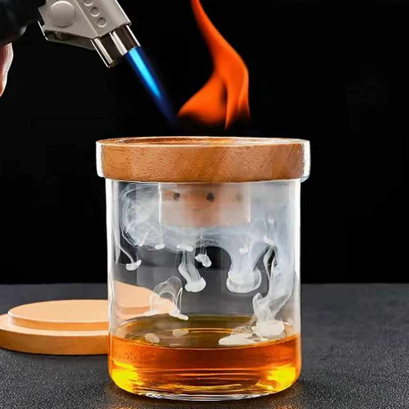 Wooden Cocktail Smoker & Flavored Wood Chip Options