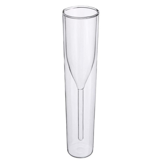 Double-Wall Champagne Flute Glass – 115 ml