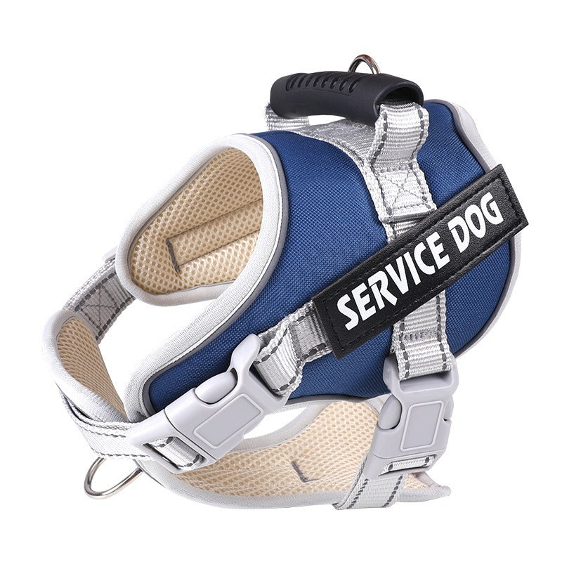 No-Pull Dog Harness with Reflective Trim, Top Handle & Velcro Patch – Padded, Adjustable, Dual D-Ring | XS–XXL | 10 Colors | Optional Leash Bundle