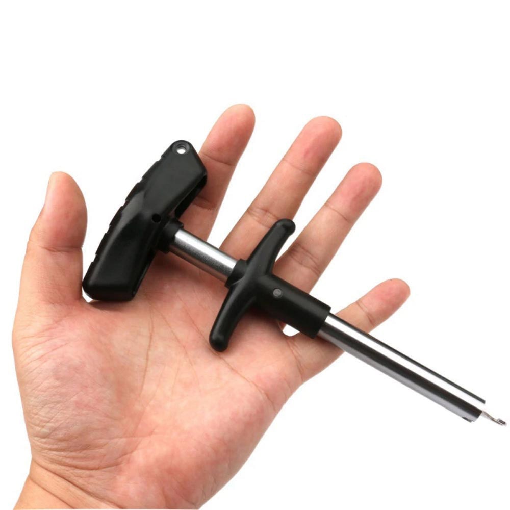 T-Type Fishing Hook Remover with Aluminum Shaft