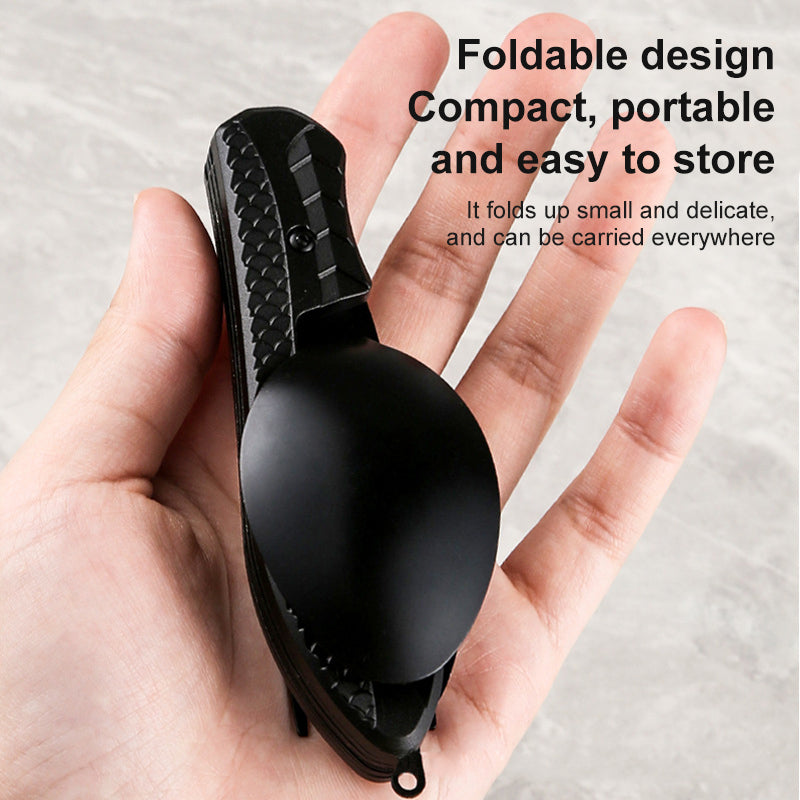 Detachable Folding Stainless Steel Camping Cutlery Set, Knife Fork Spoon