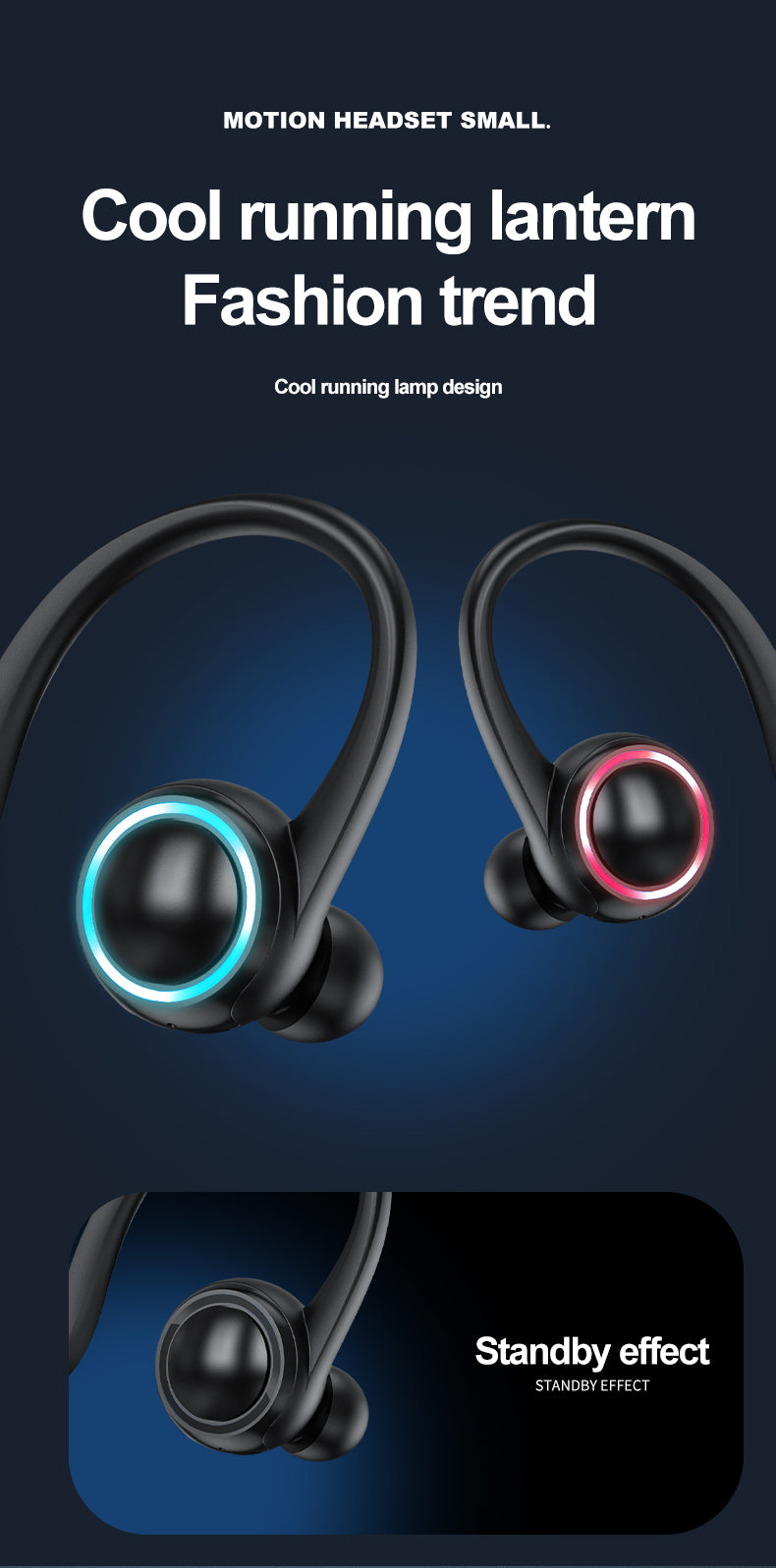 Q36 TWS Sports Bluetooth Earbuds – Hanging Ear Sweatproof Wireless Earphones