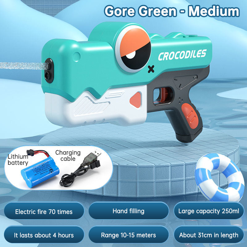 Automatic Electric Crocodile Water Gun, Small and Large
