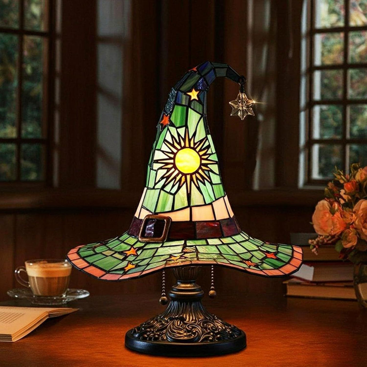 Halloween Witch Hat Decorative Lamp, 8 Color Options