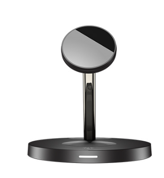 3-in-1 MagSafe Wireless Charger Stand – 15W Magnetic Charging Station for iPhone, Apple Watch & AirPods