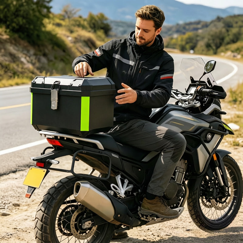45L Motorcycle Top Case – Quick Release Trunk for BMW R1200GS/R1250GS, Honda, Kawasaki, Suzuki