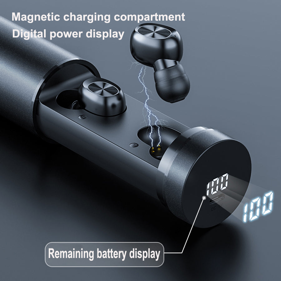B9 Bluetooth 5.0 Wireless Earbuds with Touch Controls and Charging Case