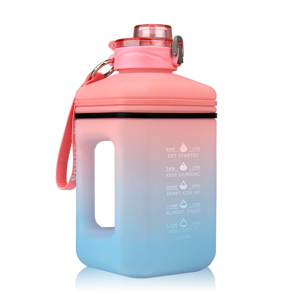 2.2 L Frosted Gradient Sports Water Bottle