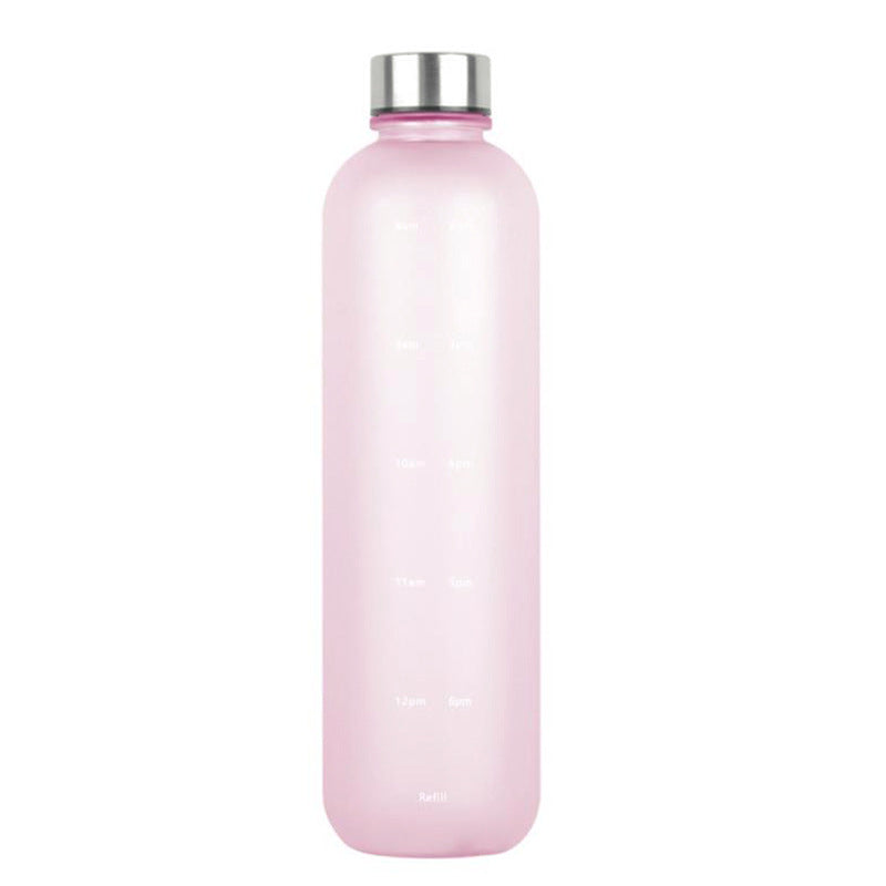Tritan Sports Water Bottle with Handle – Frosted Gradient 1L Travel Mug