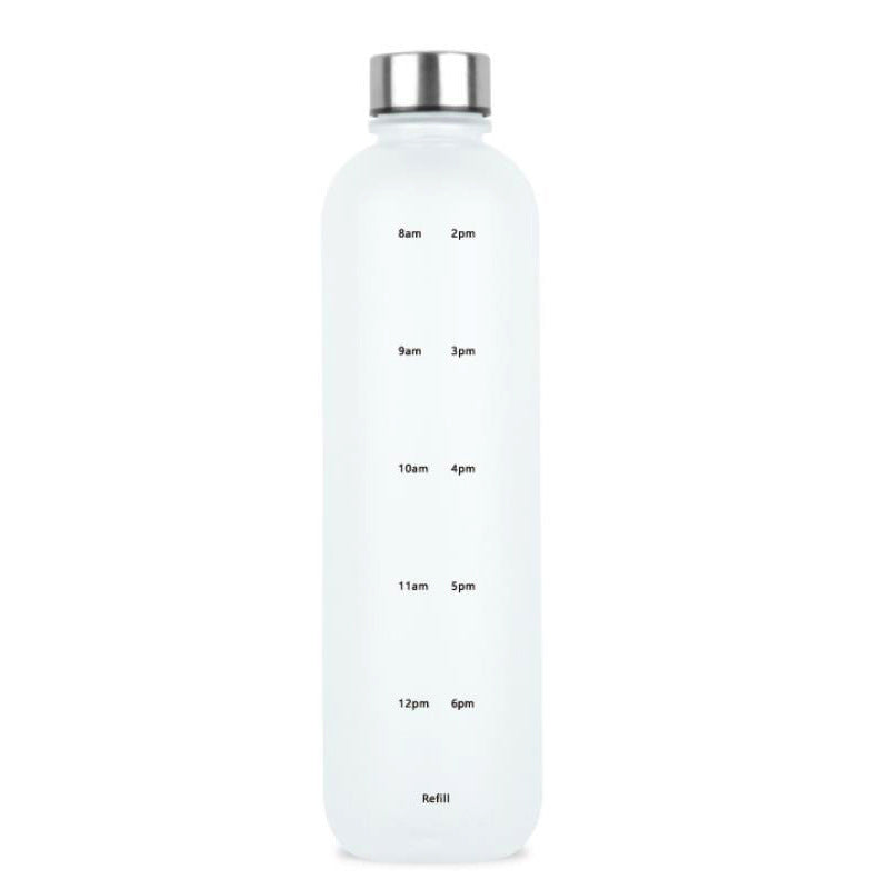 Tritan Sports Water Bottle with Handle – Frosted Gradient 1L Travel Mug