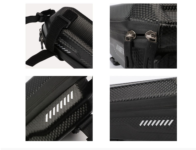 1.2L EVA Bicycle Top-Tube Bag with Hard Shell