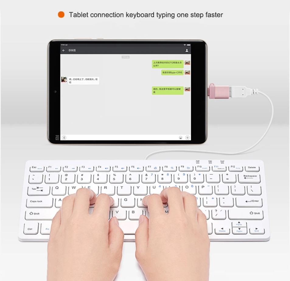 USB-C 3.0 OTG Adapter for Charging and Data