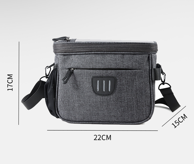 5L Bicycle Handlebar Bag with 6.5-Inch Touchscreen Window