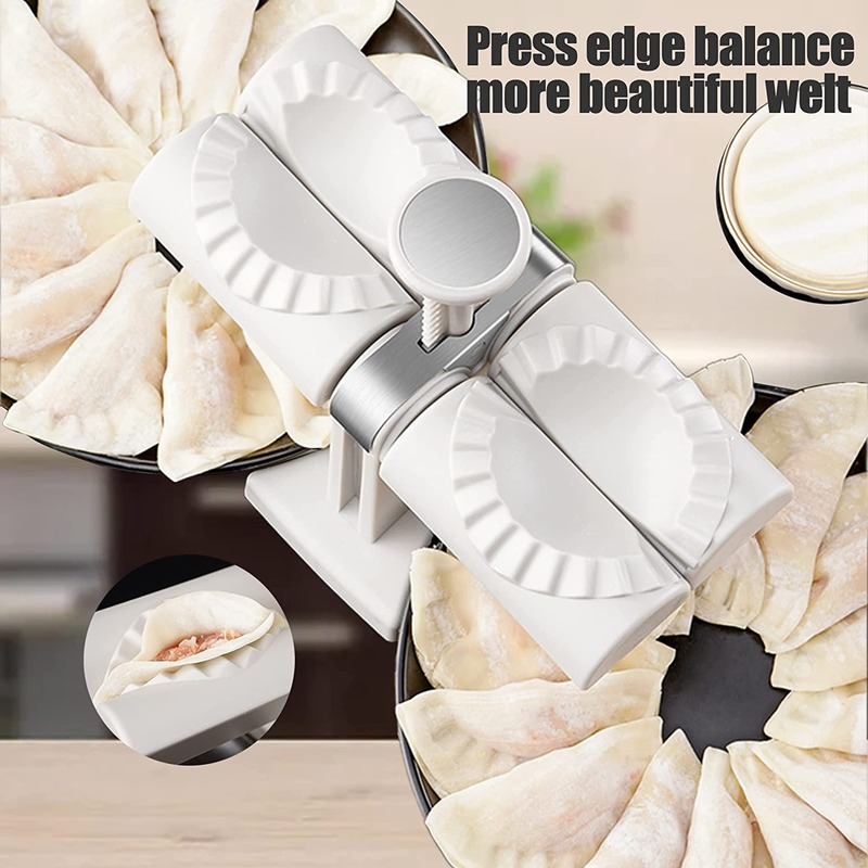 Dual-Head Automatic Dumpling Maker Press Mold | 2-at-a-Time Dumpling Machine