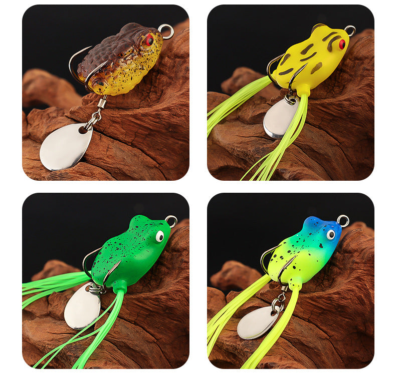 3 cm Double-Whisker Frog Fishing Lure Set, 11 Pieces