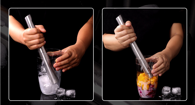 Stainless Steel Bar Muddler – Ice Crusher & Cocktail Mashing Tool
