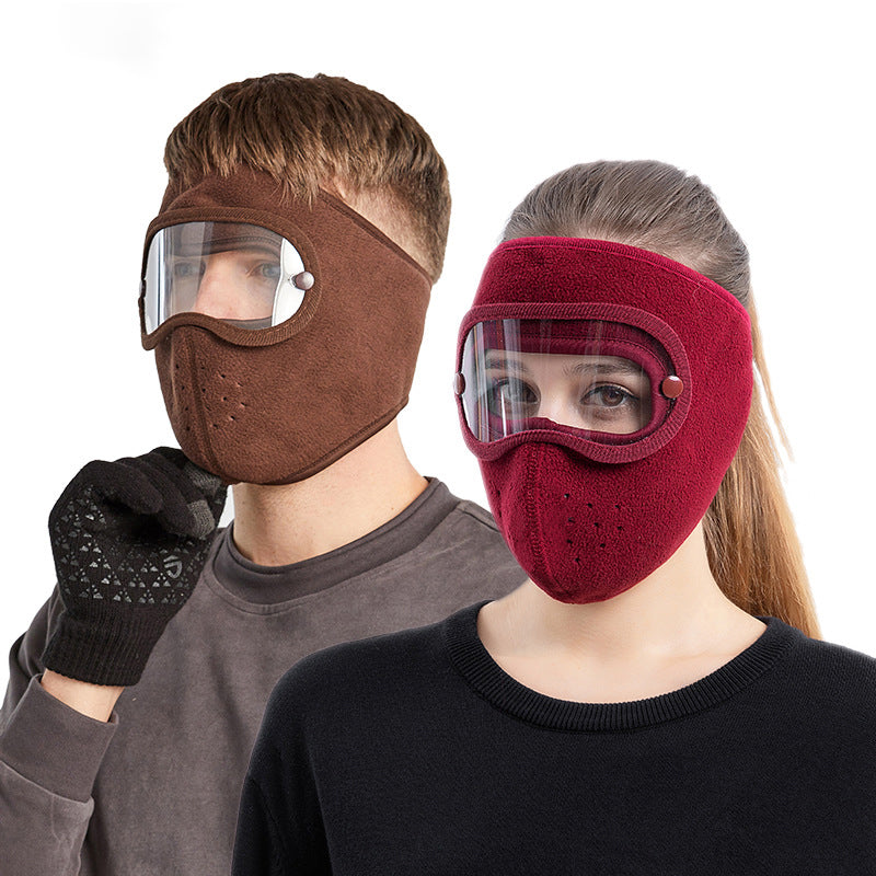 Fleece Balaclava Face Mask with Lens for adults