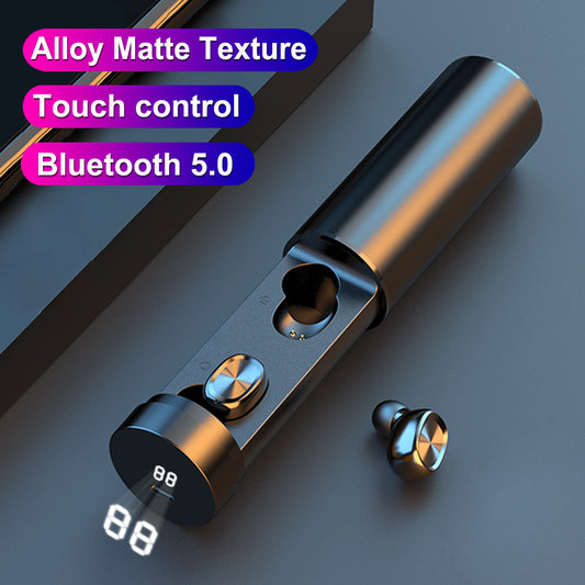 B9 Bluetooth 5.0 Wireless Earbuds with Touch Controls and Charging Case