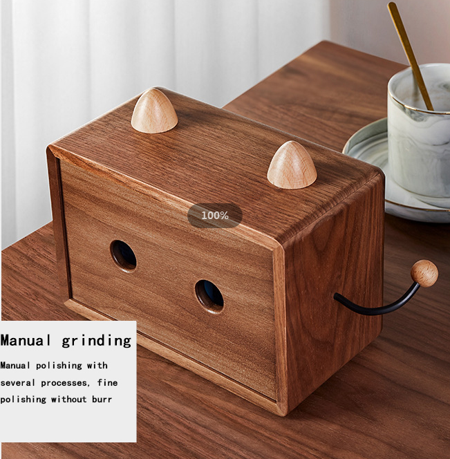Small Monster Wooden Tissue Box Holder