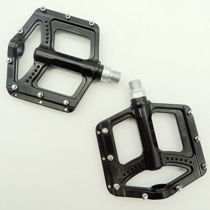 MG-22 Mountain Bike Pedals – Aluminum Alloy with Chrome Molybdenum Steel Axle & 3-Bearing System