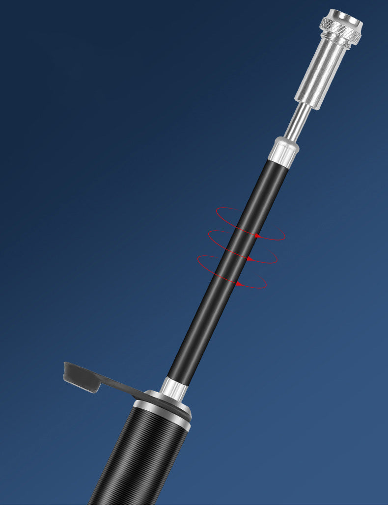 Mini Aluminum Alloy Bicycle Pump with 160 PSI and Dual Valve