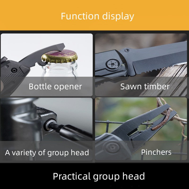 PL-91 Multi-Function Pliers with Knife and 9 Screwdriver Bits