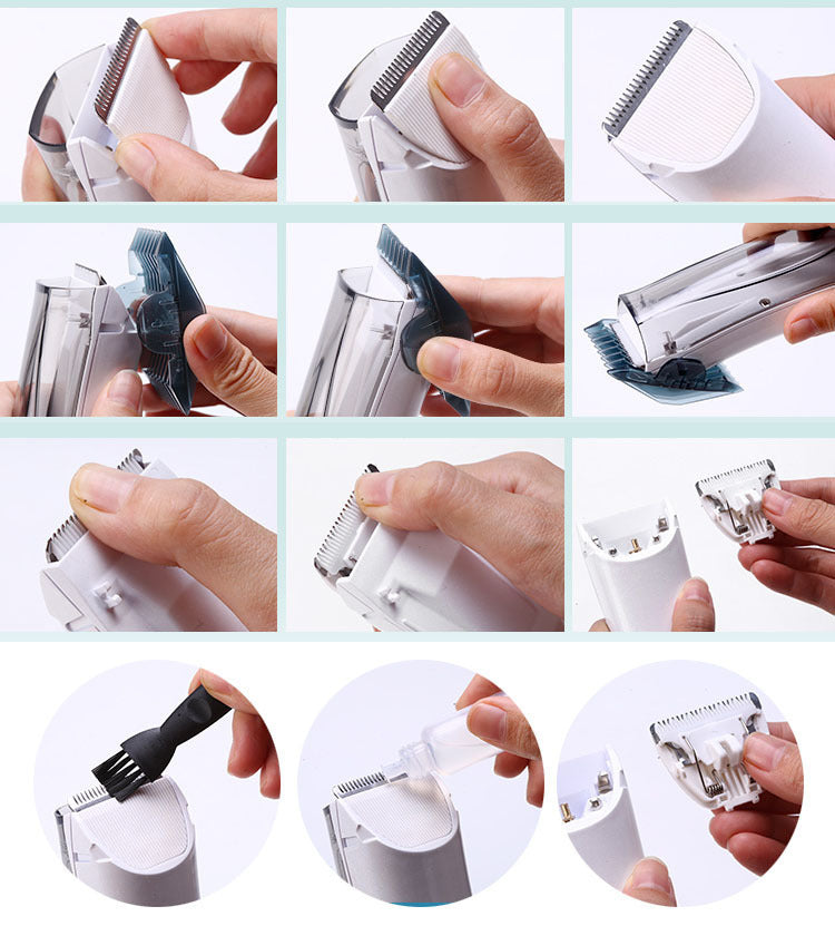 Cordless Pet Hair Clipper – Ceramic Blade, Built-In Hair Collection Chamber, USB Rechargeable | Cats & Dogs | 3 Colors
