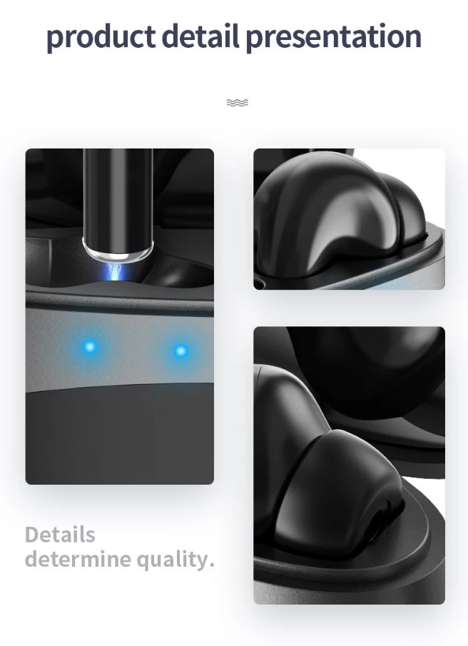 M19 TWS Wireless Bluetooth 5.0 Earbuds – Touch Control Stereo Bass Headset
