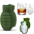 3D Grenade Ice Cube Mold | Food-Grade Silicone | Whiskey & Cocktail Bar Mold