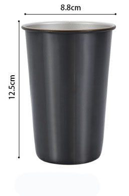 500ml Stainless Steel Tumbler with Metal Straw & Lid – Reusable Coffee, Camping & Travel Mug