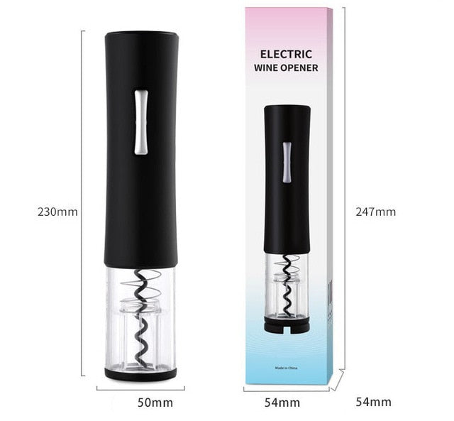 Electric Wine Opener with Foil Cutter – Automatic One-Touch Corkscrew for Red Wine | Home, Party & Restaurant Use