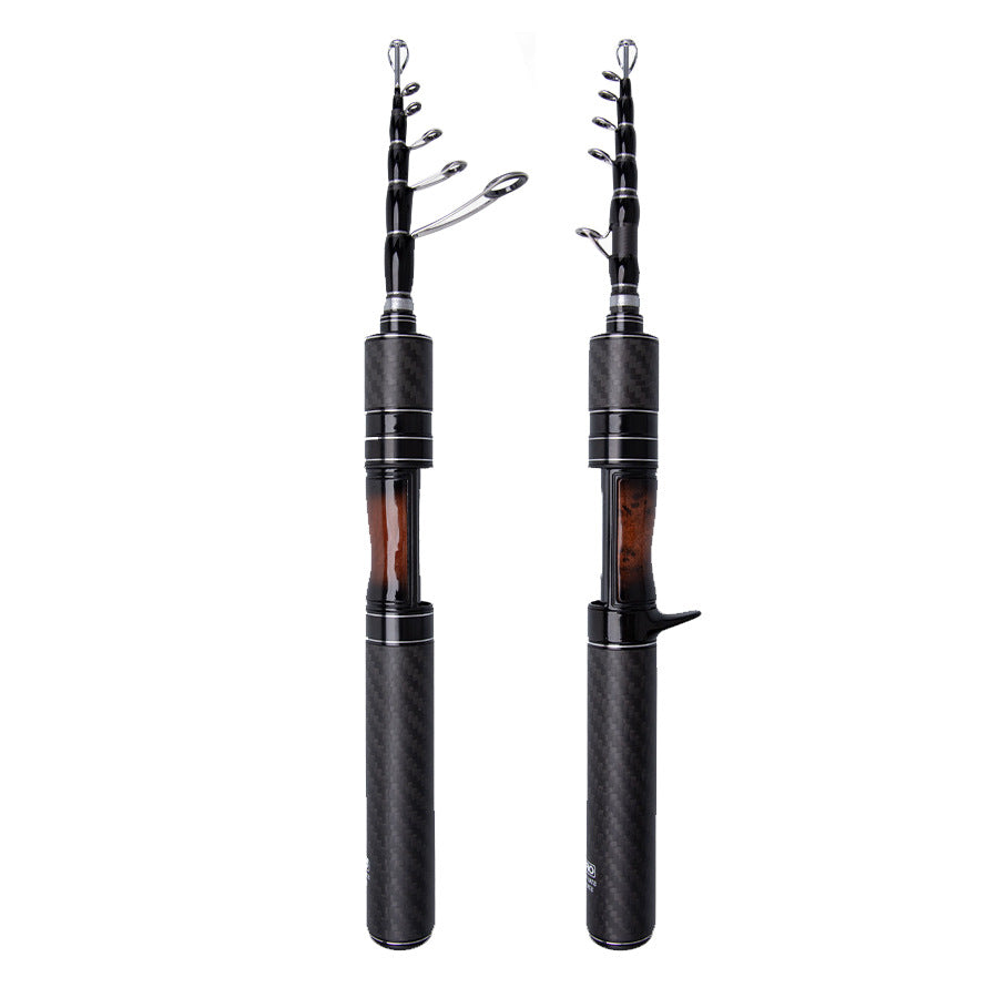 Telescopic Carbon-Fiber Lure Rod, 1.5–1.8 m
