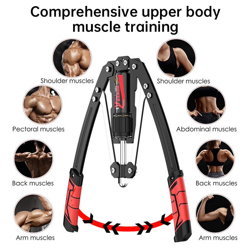 Adjustable Hydraulic Arm Trainer for Chest & Arm Workouts