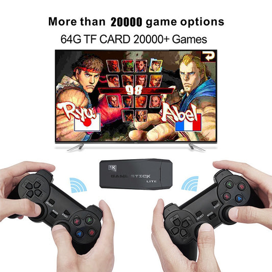 M8 Retro Wireless Game Console with 2 Controllers