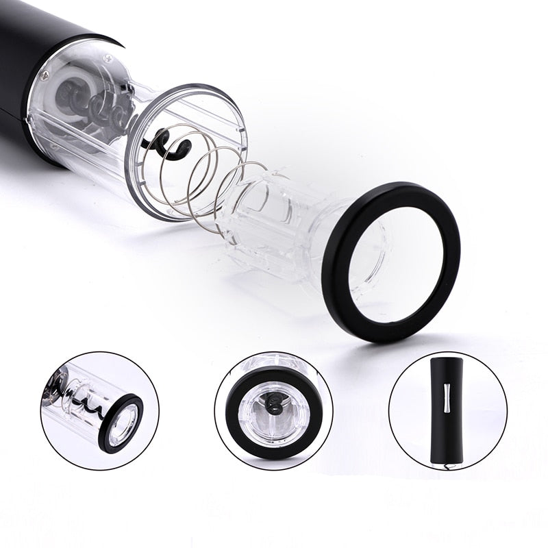 Electric Wine Opener with Foil Cutter – Automatic One-Touch Corkscrew for Red Wine | Home, Party & Restaurant Use