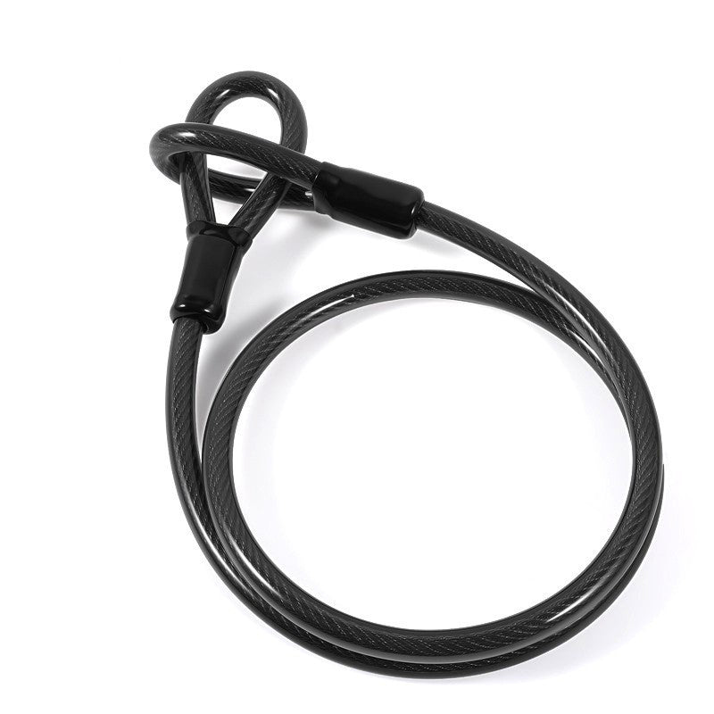 Bicycle U-Lock with Steel Cable Lock Set – Carbon Steel & Zinc Alloy Anti-Theft Lock