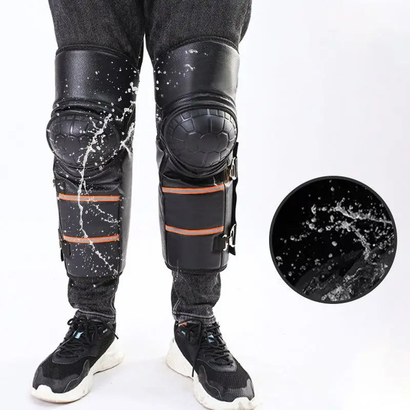 Warm Motorcycle Knee Protectors, Short or Mid-Length, 1 Pair