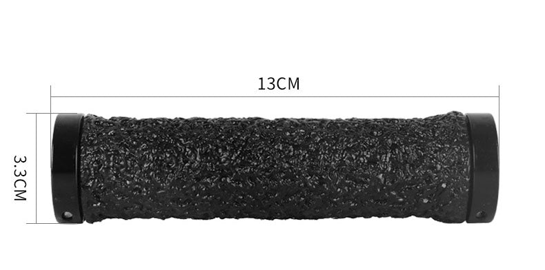 Locking Anti-Slip Bicycle Handlebar Grips, 22 mm, 13 cm