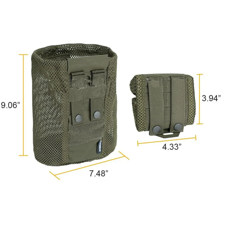 Foldable Nylon Mesh MOLLE Dump Pouch