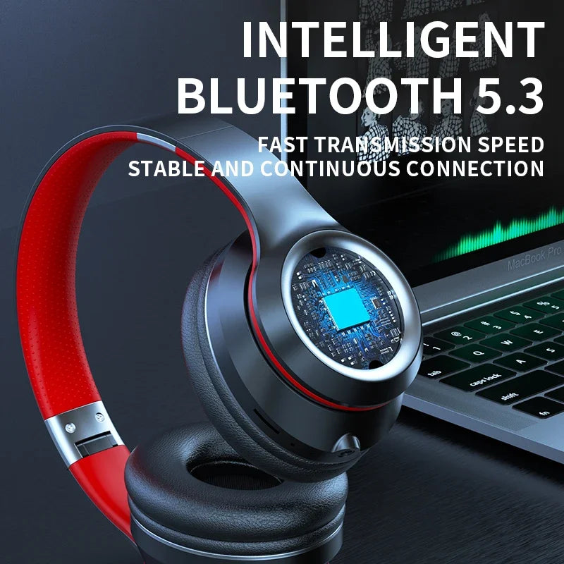 DR90 Wireless Bluetooth Headphones – Heavy Bass, Long Battery Life, TF Card & EQ Support