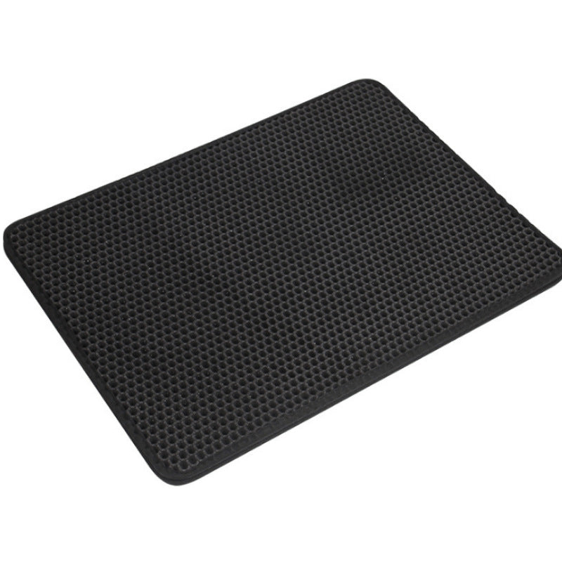 Double-Layer EVA Cat Litter Mat – Honeycomb Trapping, Waterproof Base, Easy Clean | 5 Sizes | 6 Colors