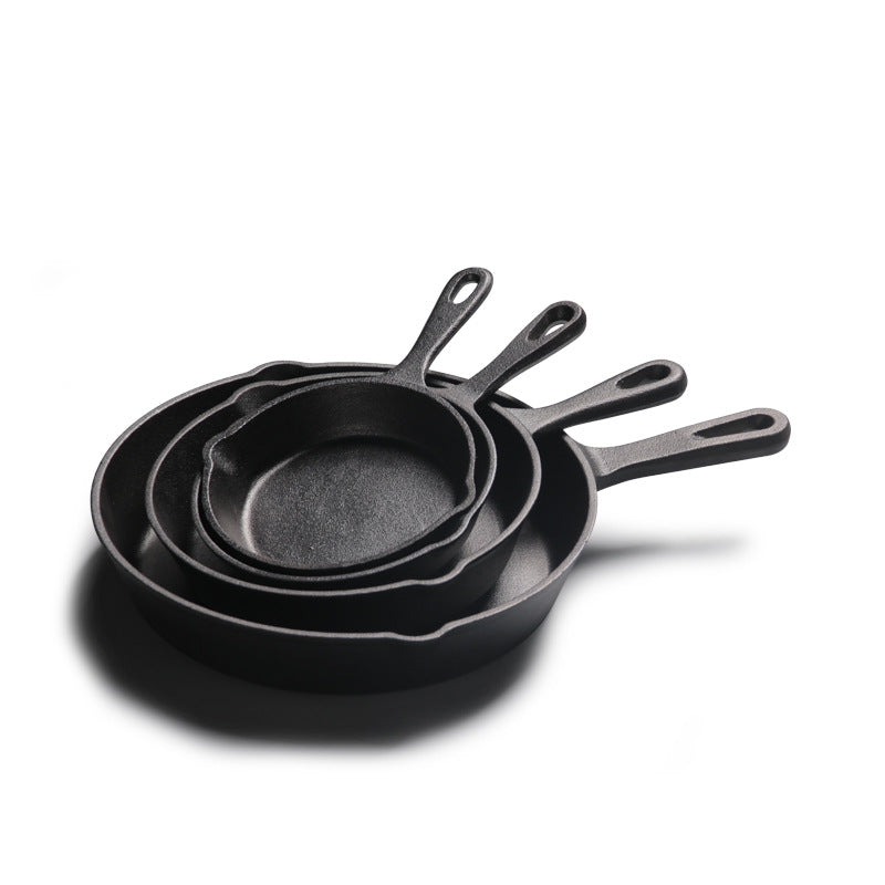 4-Pack Cast Iron Skillet Set – Pre-Seasoned Frying Pans for All Stovetops