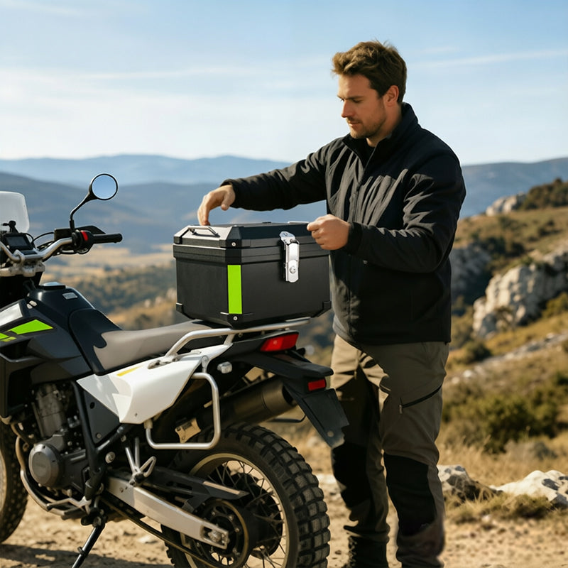 45L Motorcycle Top Case – Quick Release Trunk for BMW R1200GS/R1250GS, Honda, Kawasaki, Suzuki