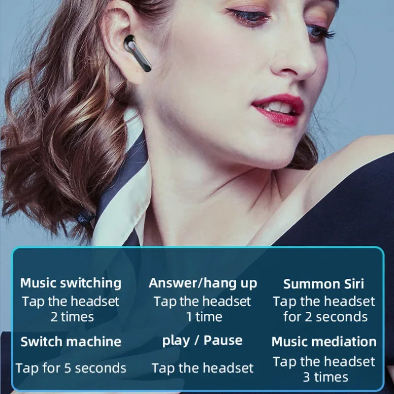 S20 TWS Bluetooth Wireless Earbuds with Digital Display Charging Case