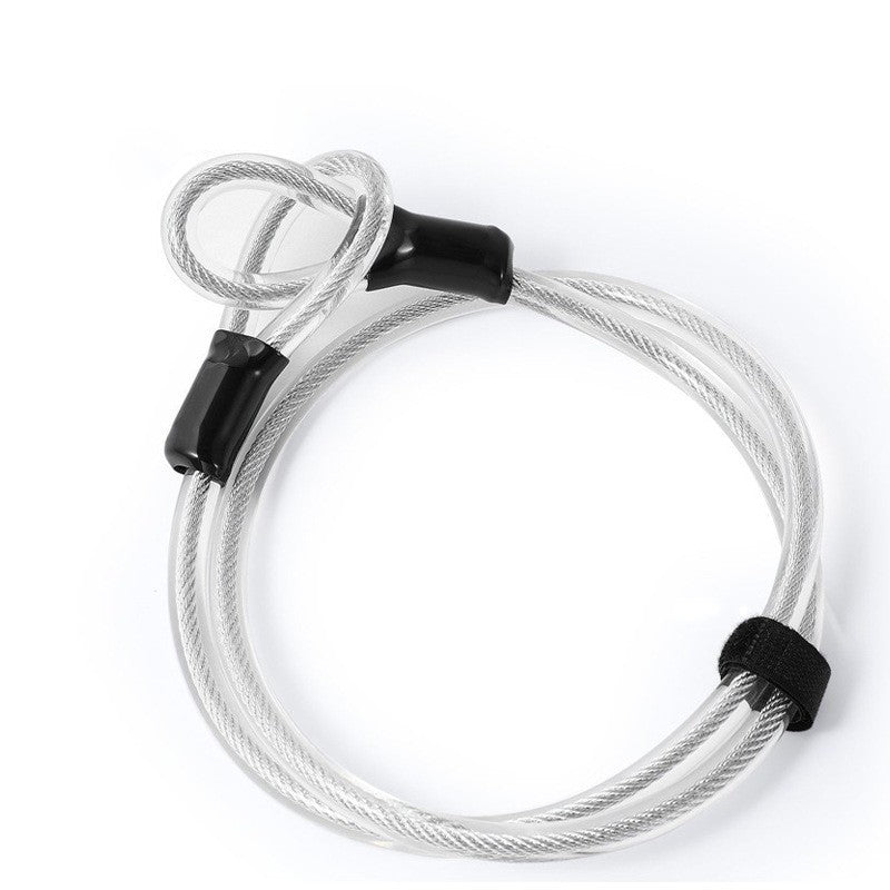 Bicycle U-Lock with Steel Cable Lock Set – Carbon Steel & Zinc Alloy Anti-Theft Lock