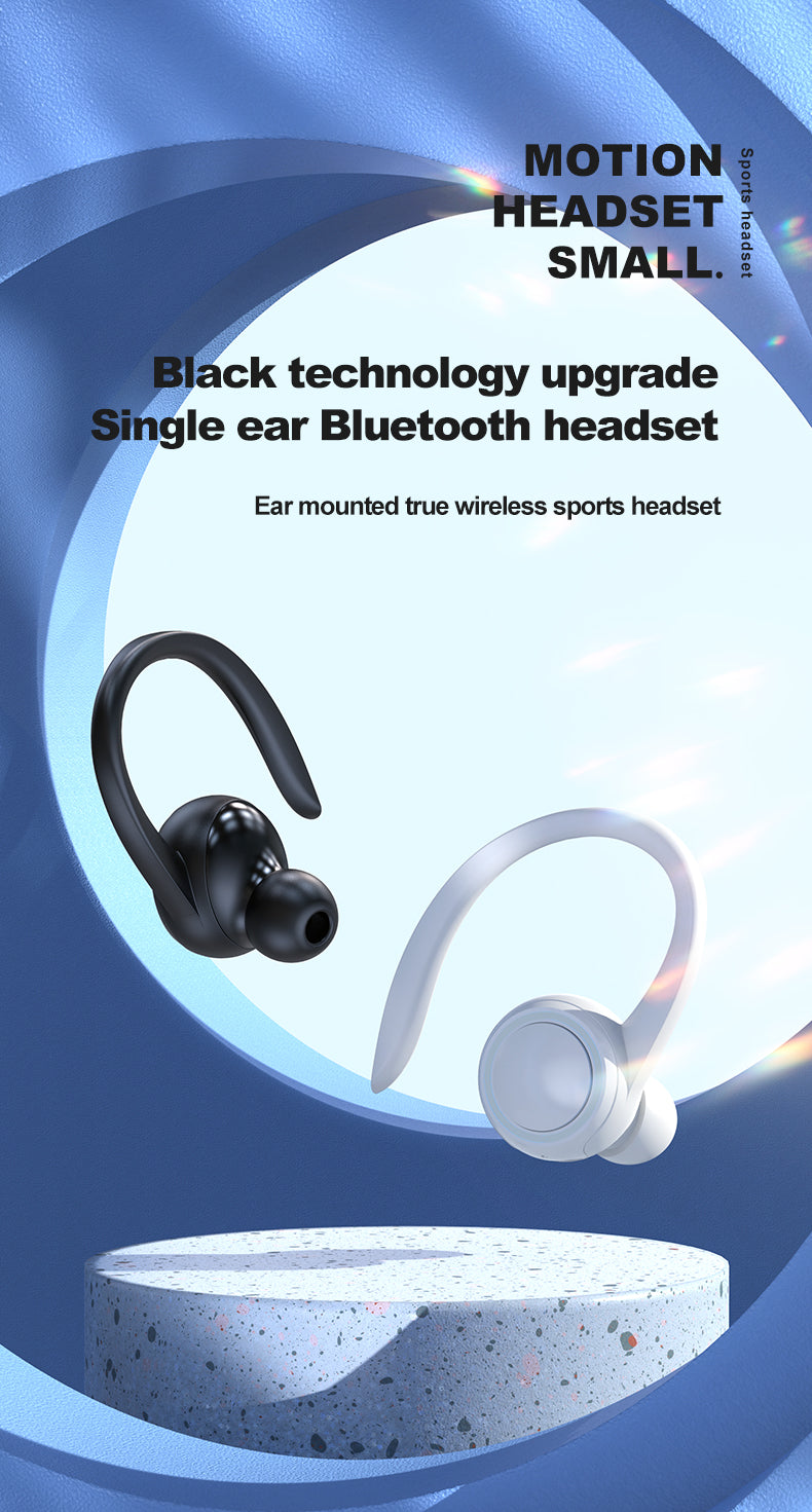 A1S Single-Ear Bluetooth Headset – Hanging Ear Business Sports Headset