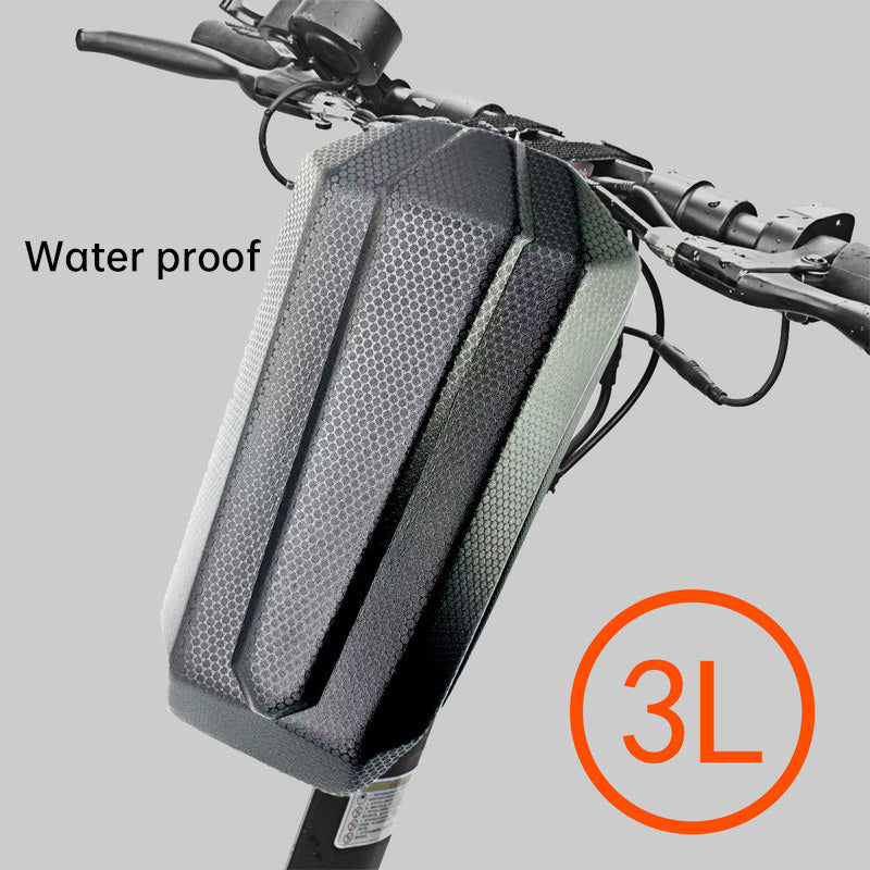 Portable Hard-Shell Hanging Storage Bag (3L/4L) – Waterproof Front Bag for Electric Scooter & Bike